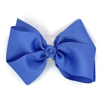 Blue (Capri) Grosgrain Bow - 6 Inch